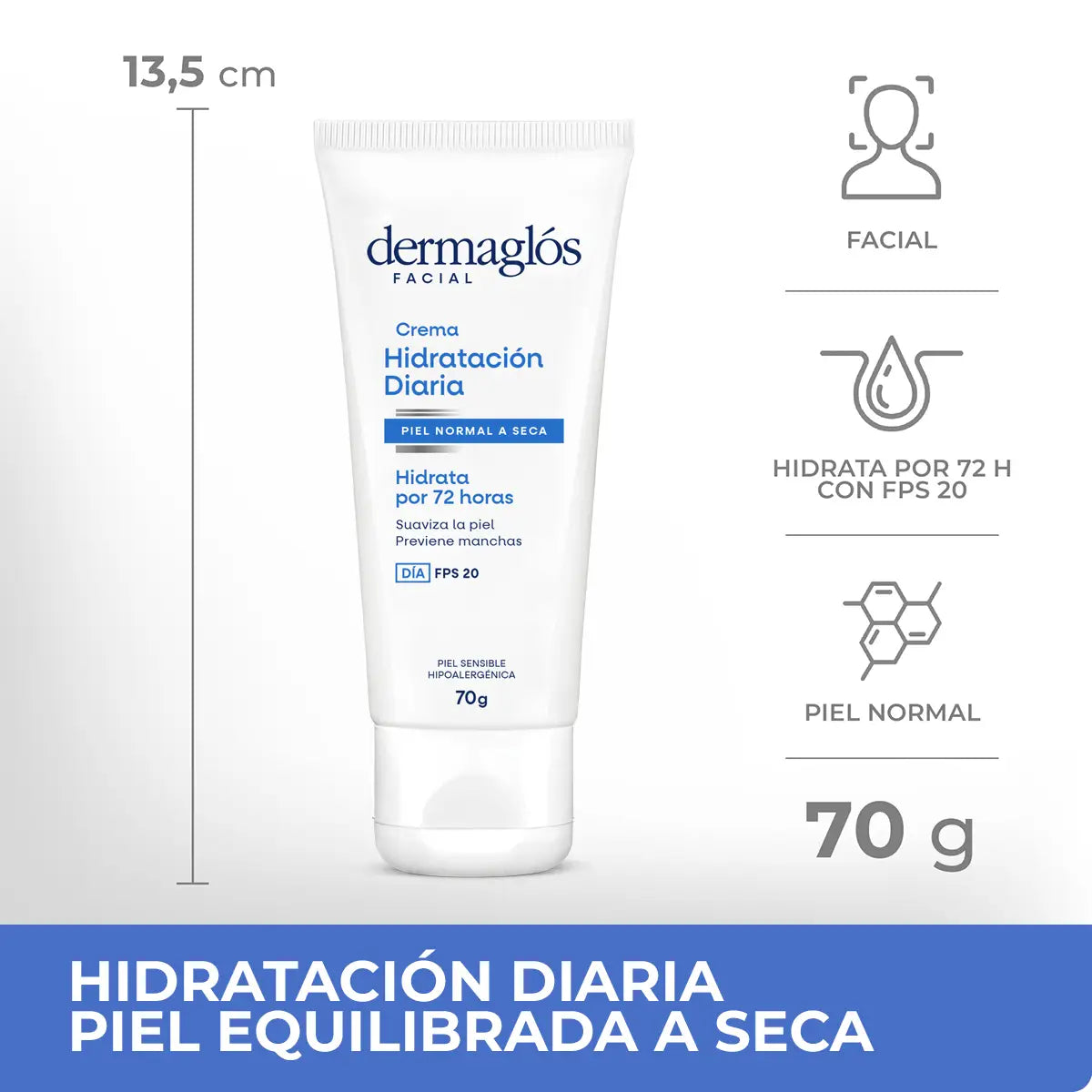Crema Hidratación Diaria FPS 20 Piel Equilibrada a Seca