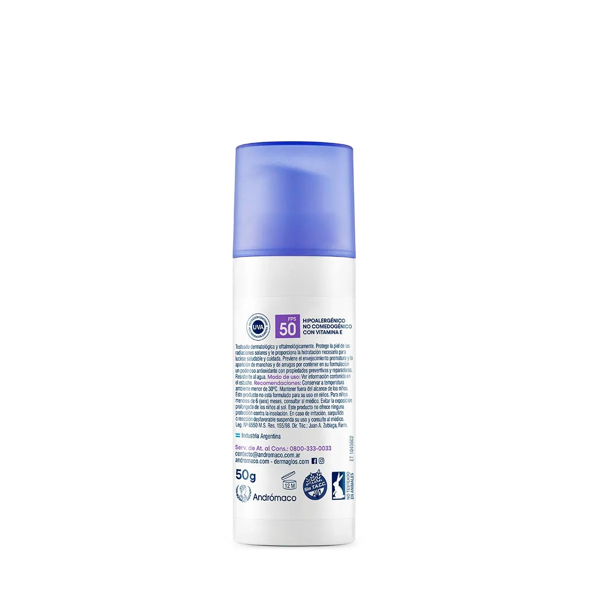 PROTECTOR SOLAR FACIAL CON TONO MEDIO FPS 50 - 50g