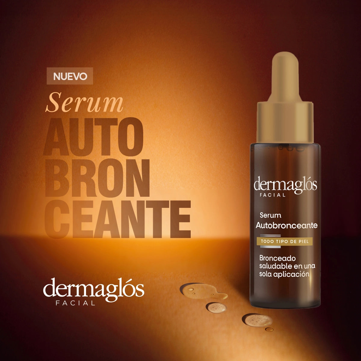 Serum Autobronceante Dermaglós Facial