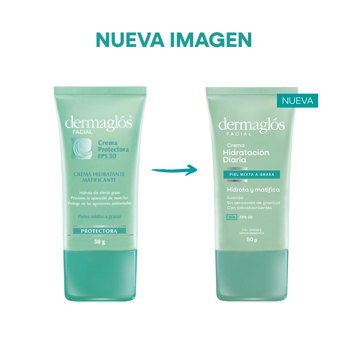 CREMA PROTECTORA CON FPS 30 - PIEL MIXTA A GRASA - 50g
