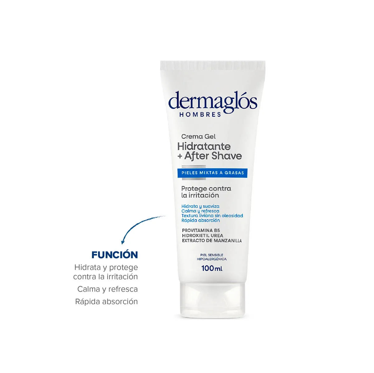 CREMA GEL HIDRATANTE + AFTERSHAVE - HOMBRES - 100ml