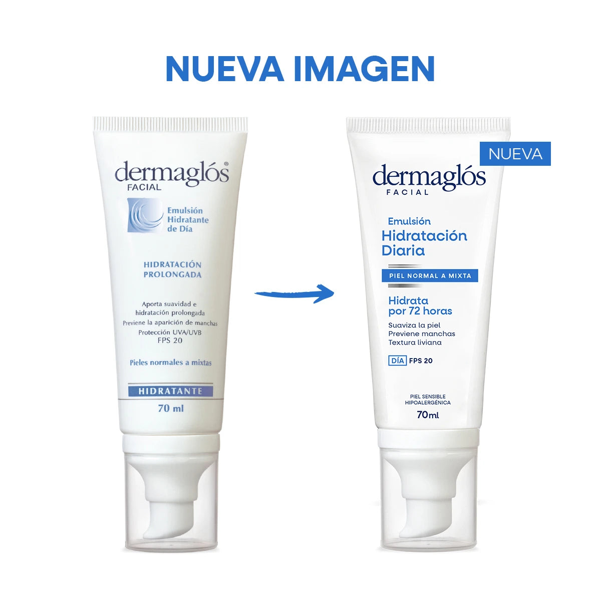 EMULSIÓN HIDRATANTE DE DÍA CON FPS 20 - PIELES NORMALES - 70ml