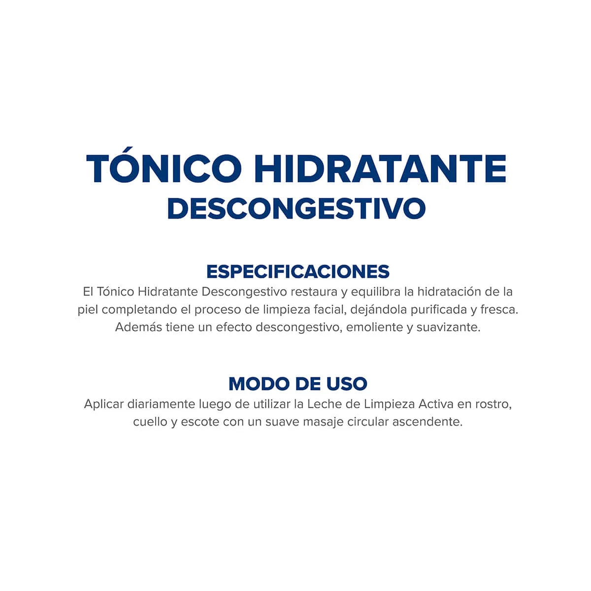 Tónico Dermaglós Hidratante Descongestivo Suavizante