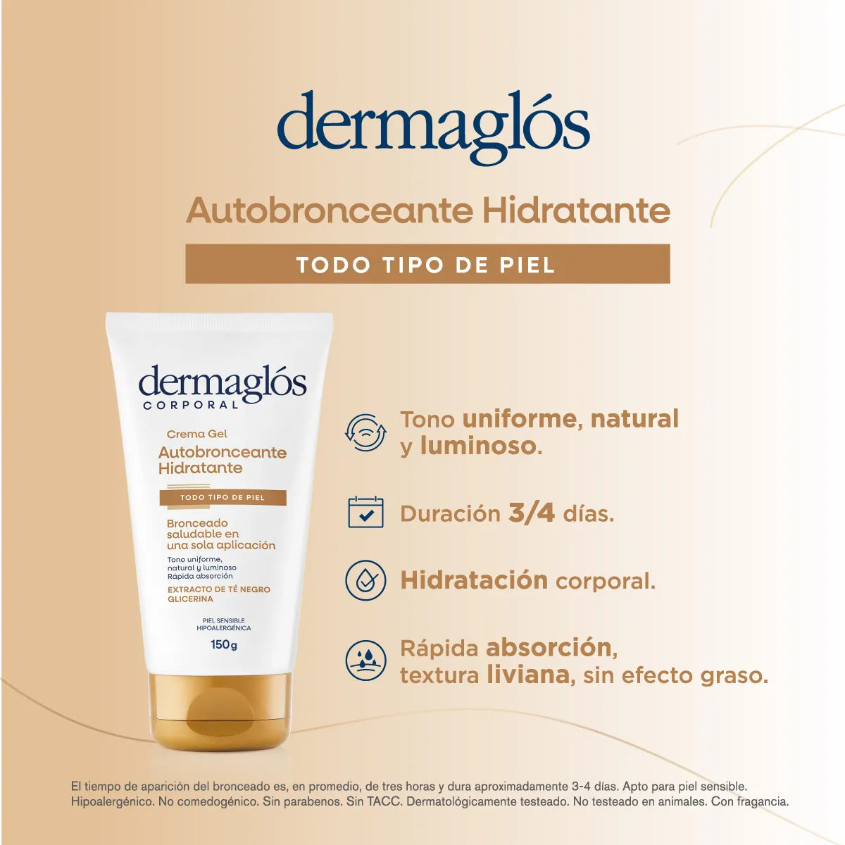 CREMA AUTOBRONCEANTE HIDRATANTE - 150g