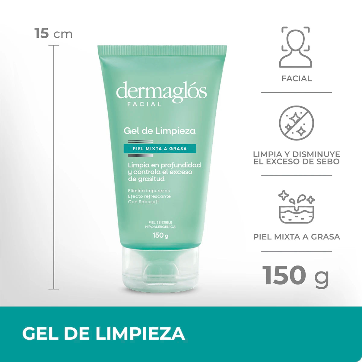 GEL DE LIMPIEZA PURIFICANTE - PIEL MIXTA A GRASA - 150g