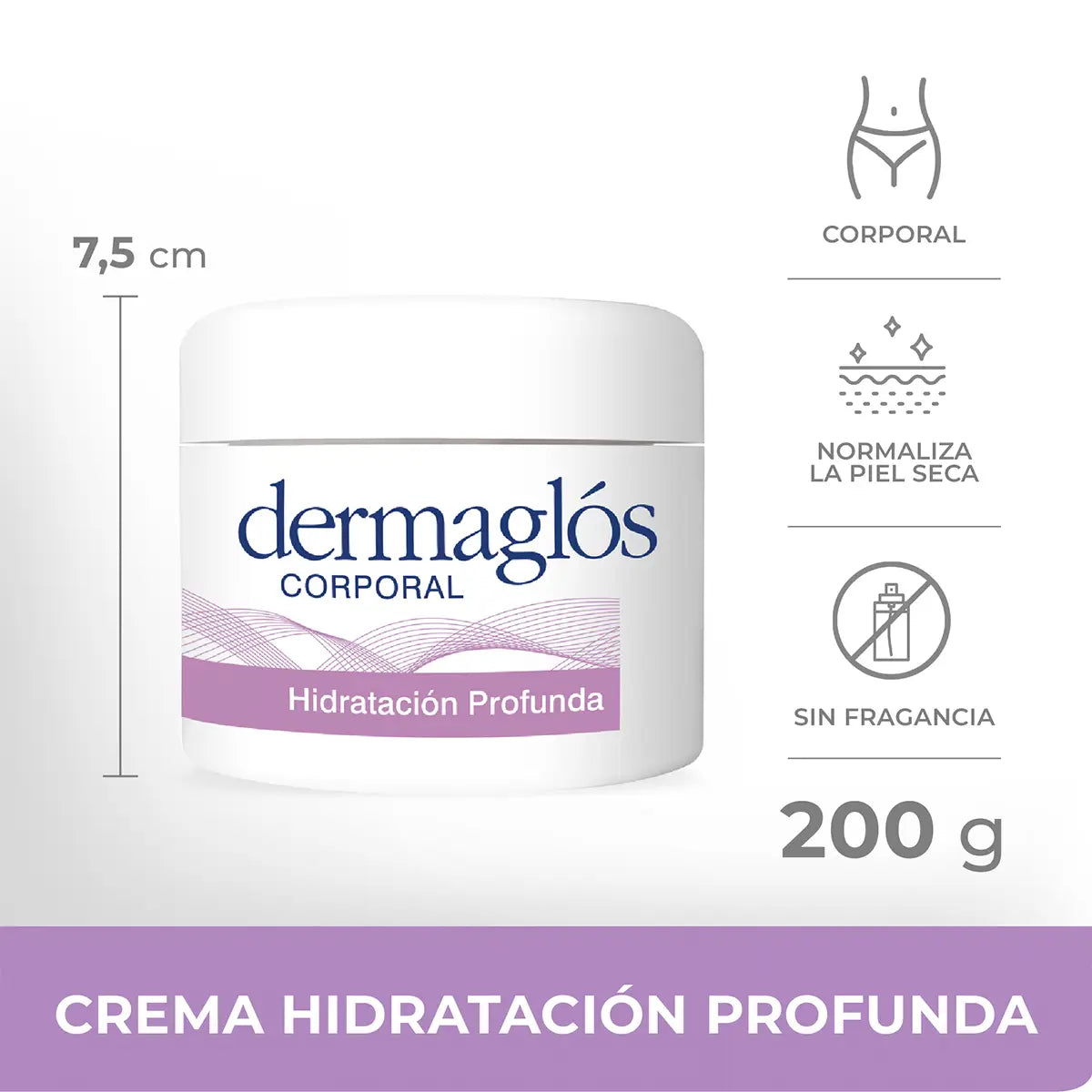 Crema Corporal Dermaglós Hidratación Profunda