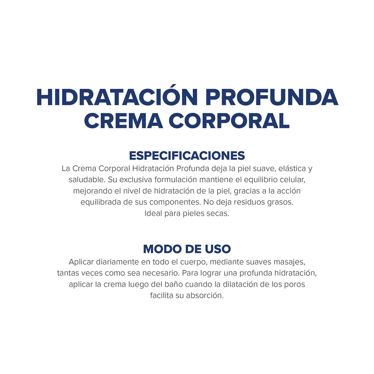 Crema Corporal Dermaglós Hidratación Profunda