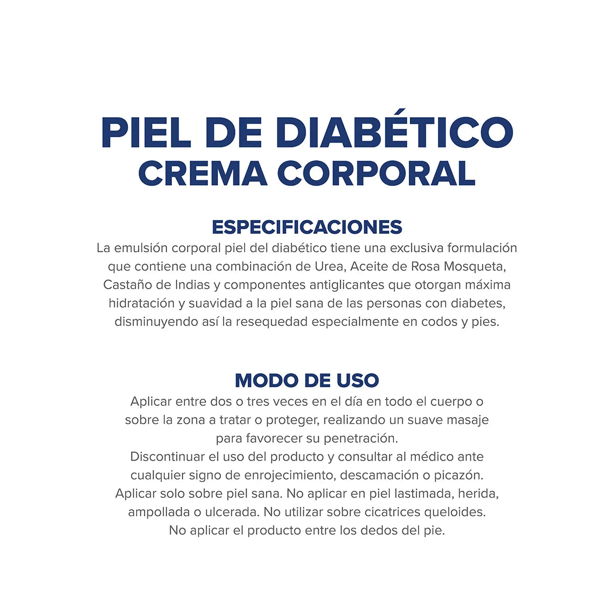 CREMA CORPORAL PIEL DEL DIABÉTICO - 100g