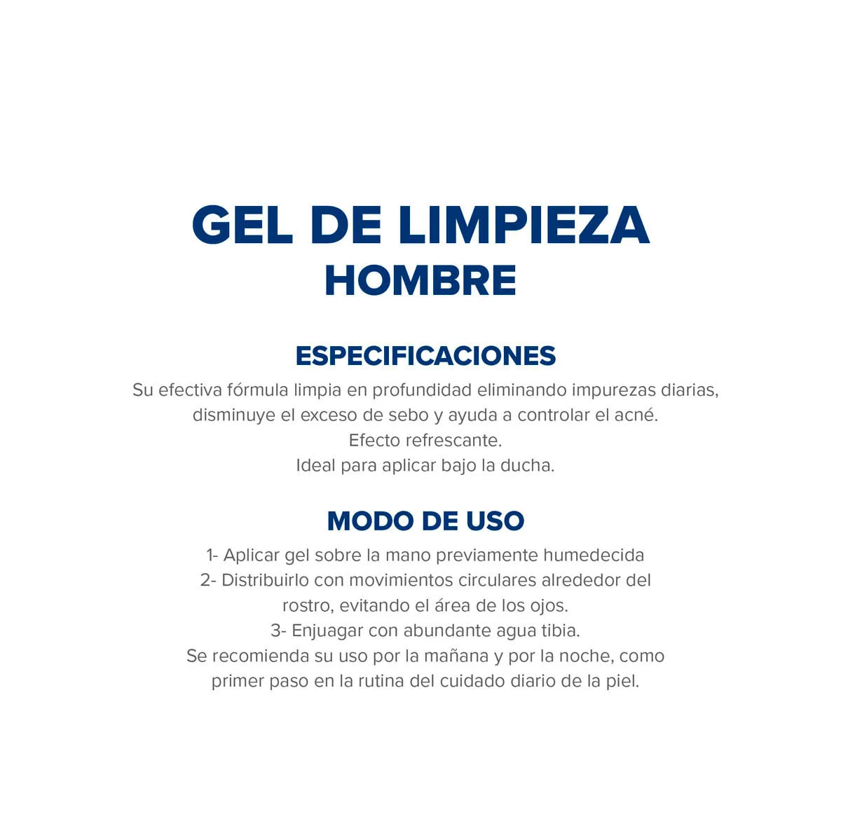 GEL DE LIMPIEZA - HOMBRES - 100g