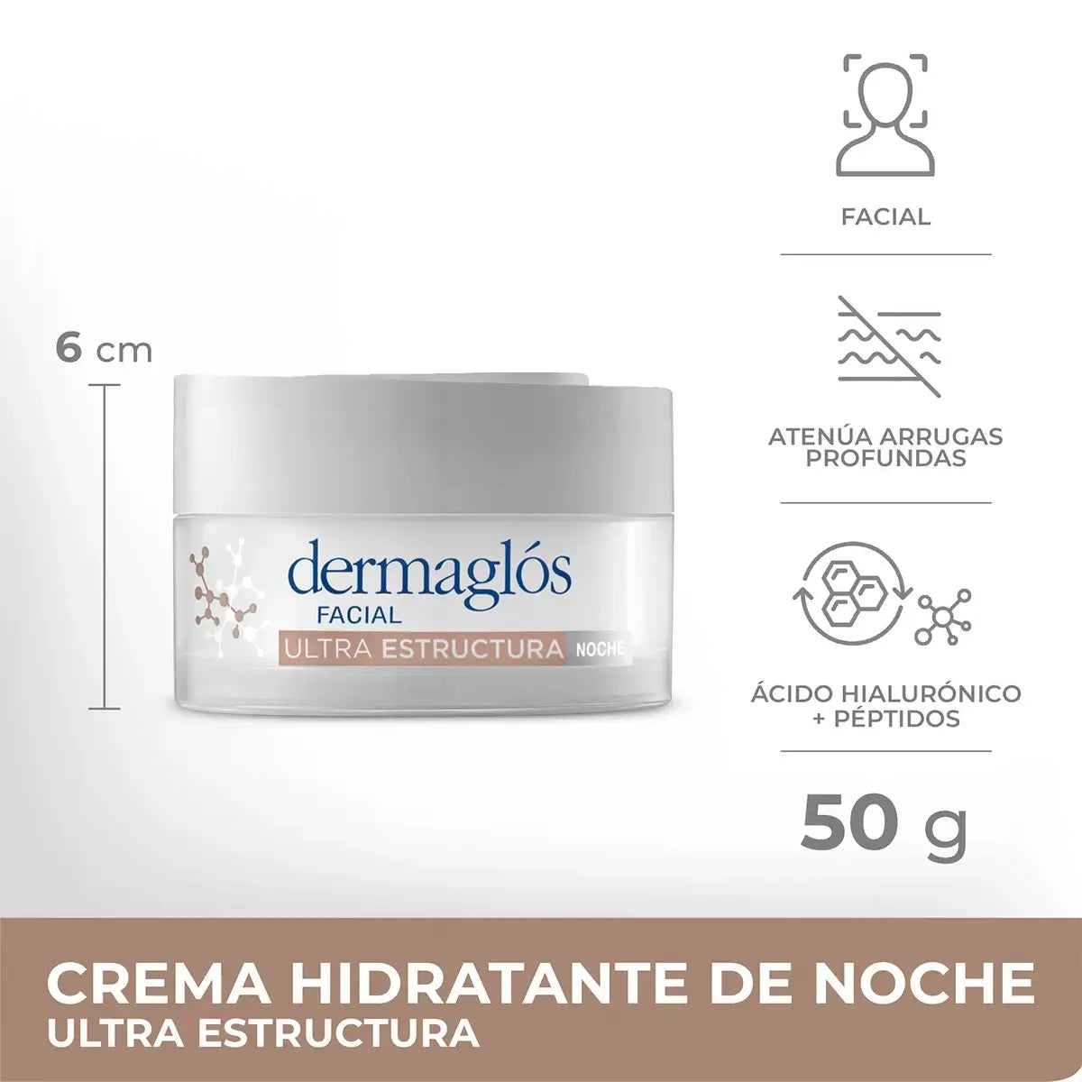 CREMA FACIAL NOCHE - ULTRA ESTRUCTURA - 50g