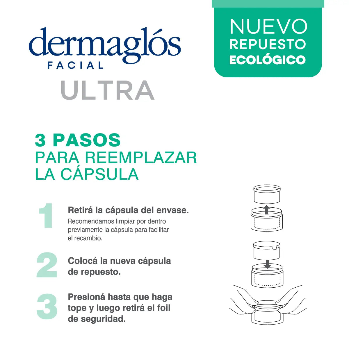 Crema Dermaglós Repuesto de Noche Ultra Firmeza